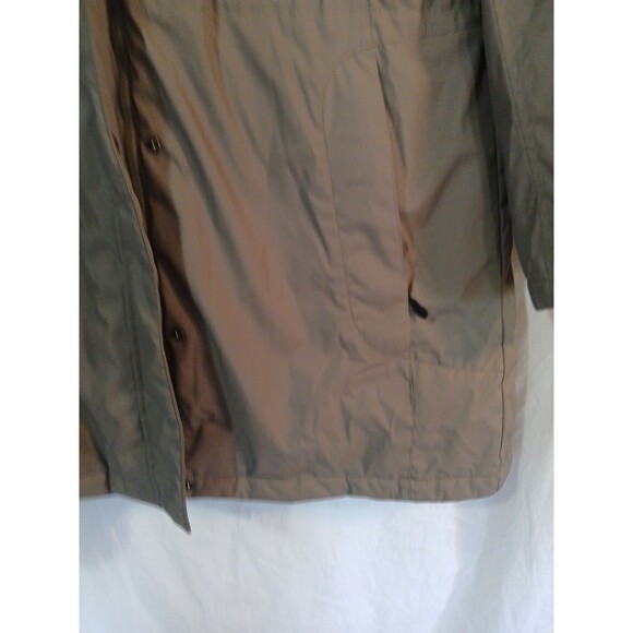 LL Beam New Parka Womens Coat Taupe/Brown Lined Hooded Size Large Brown Fur Hood - Picture 5 of 16